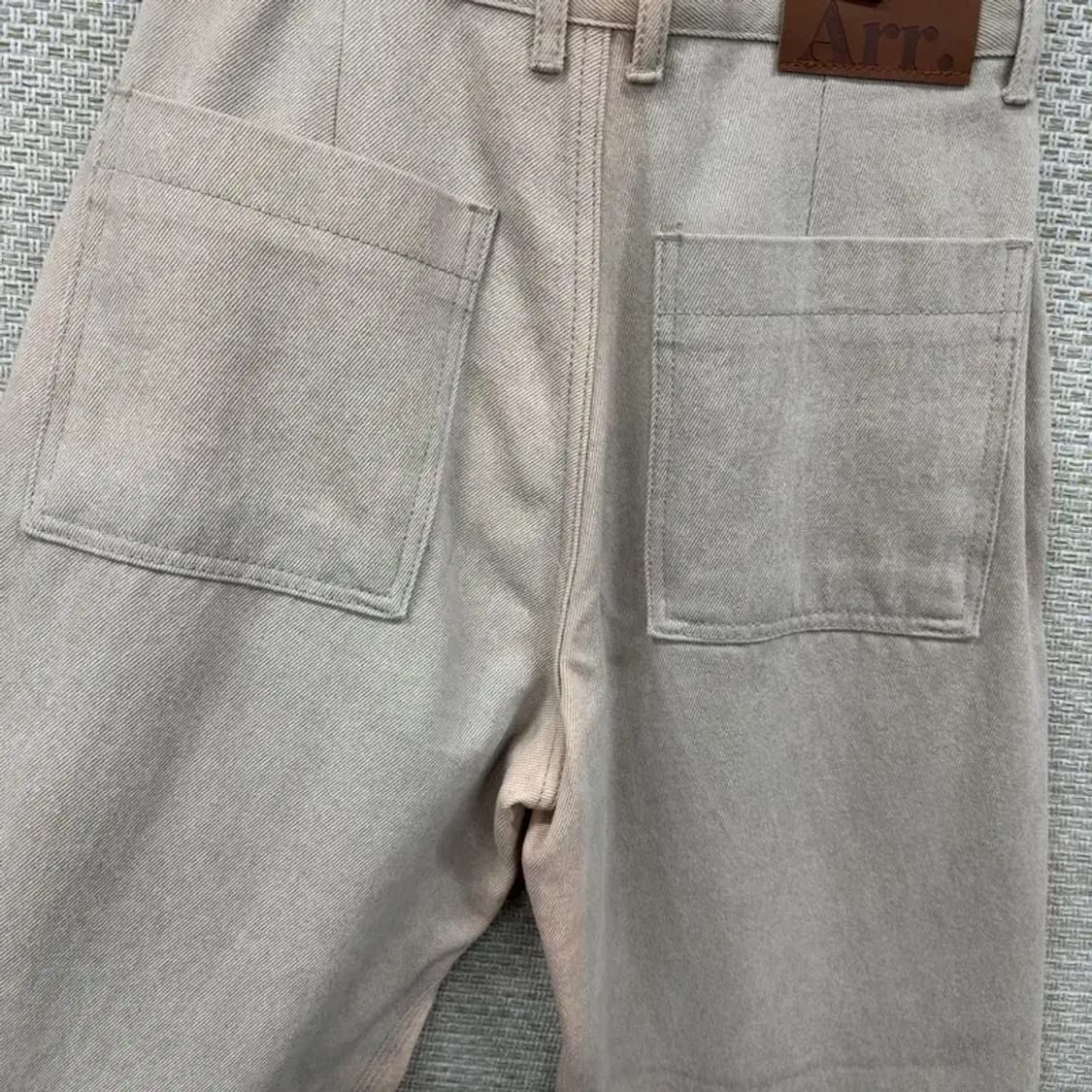 빈티지 베이지 와이드 데님팬츠 청바지 28인치 M09935 상품이미지5