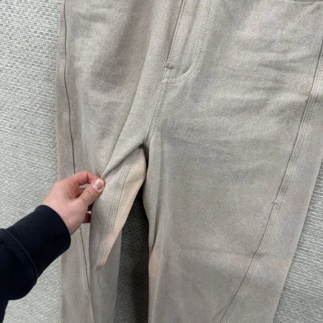 빈티지 베이지 와이드 데님팬츠 청바지 28인치 M09935 상품이미지6