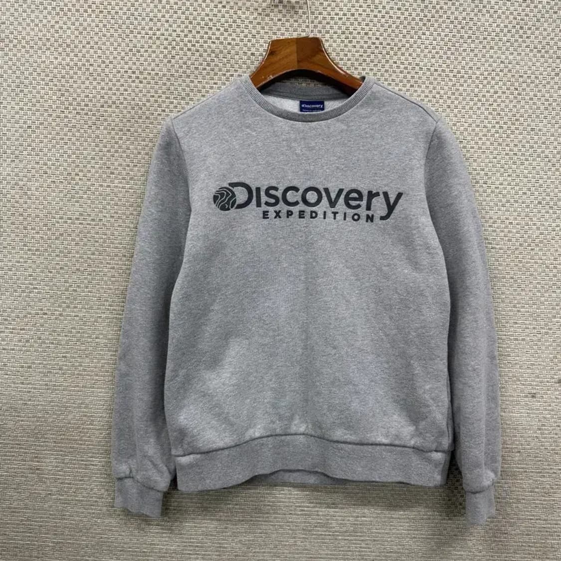 디스커버리 캐주얼 빅로고 약기모 스웻셔츠 맨투맨 90 M10028 상품이미지1