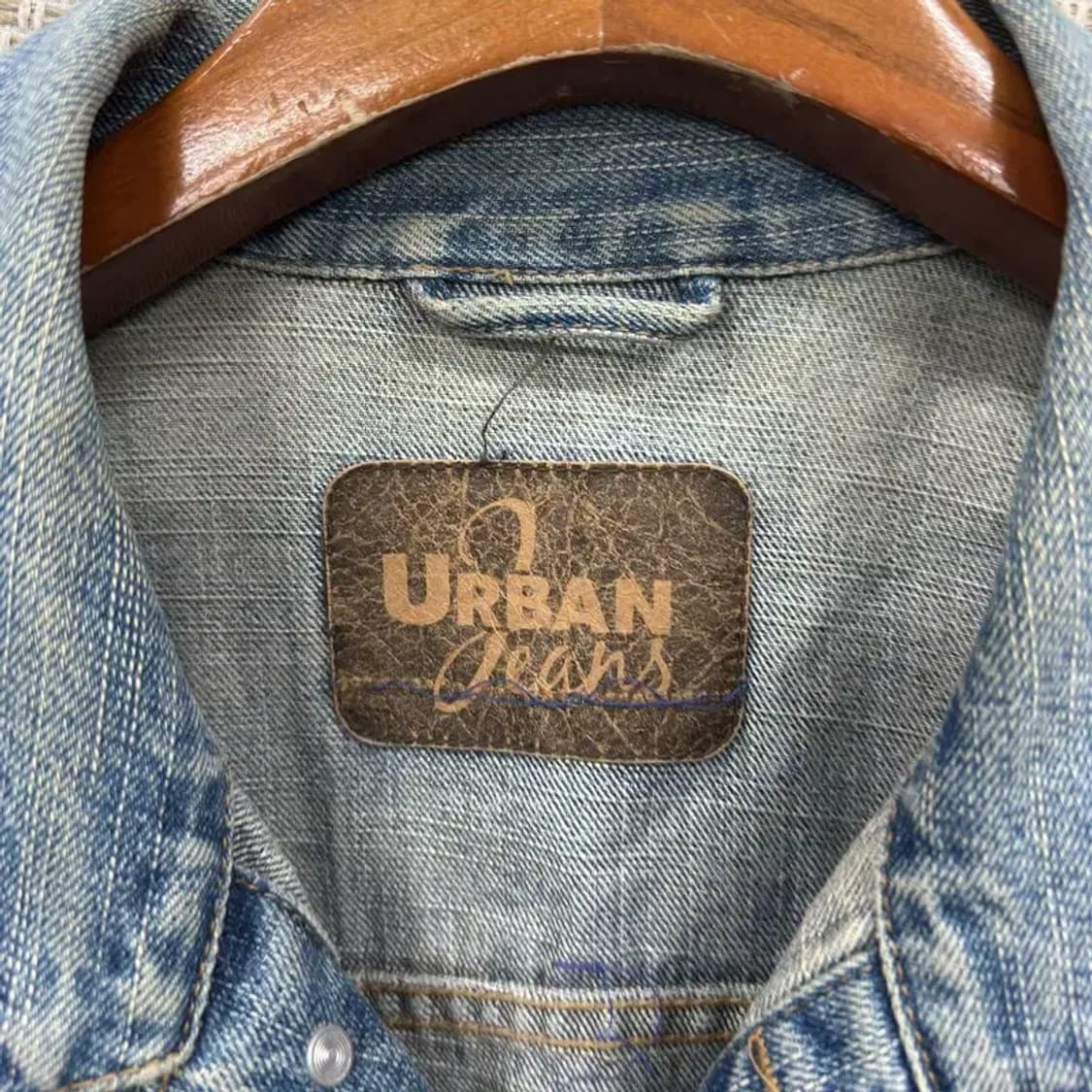 빈티지 캐주얼 성조기 데님 청자켓 XL M10030 상품이미지3