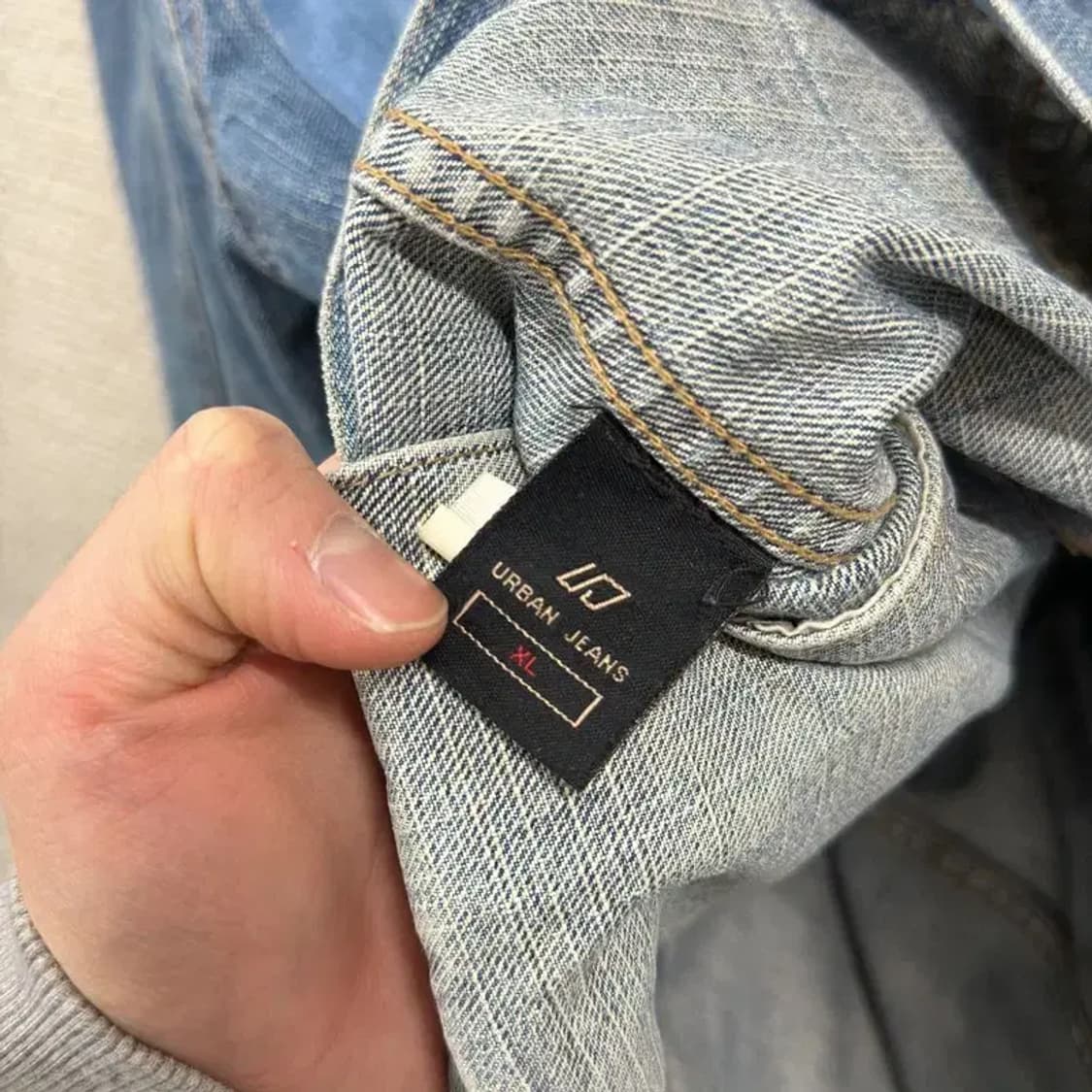 빈티지 캐주얼 성조기 데님 청자켓 XL M10030 상품이미지4