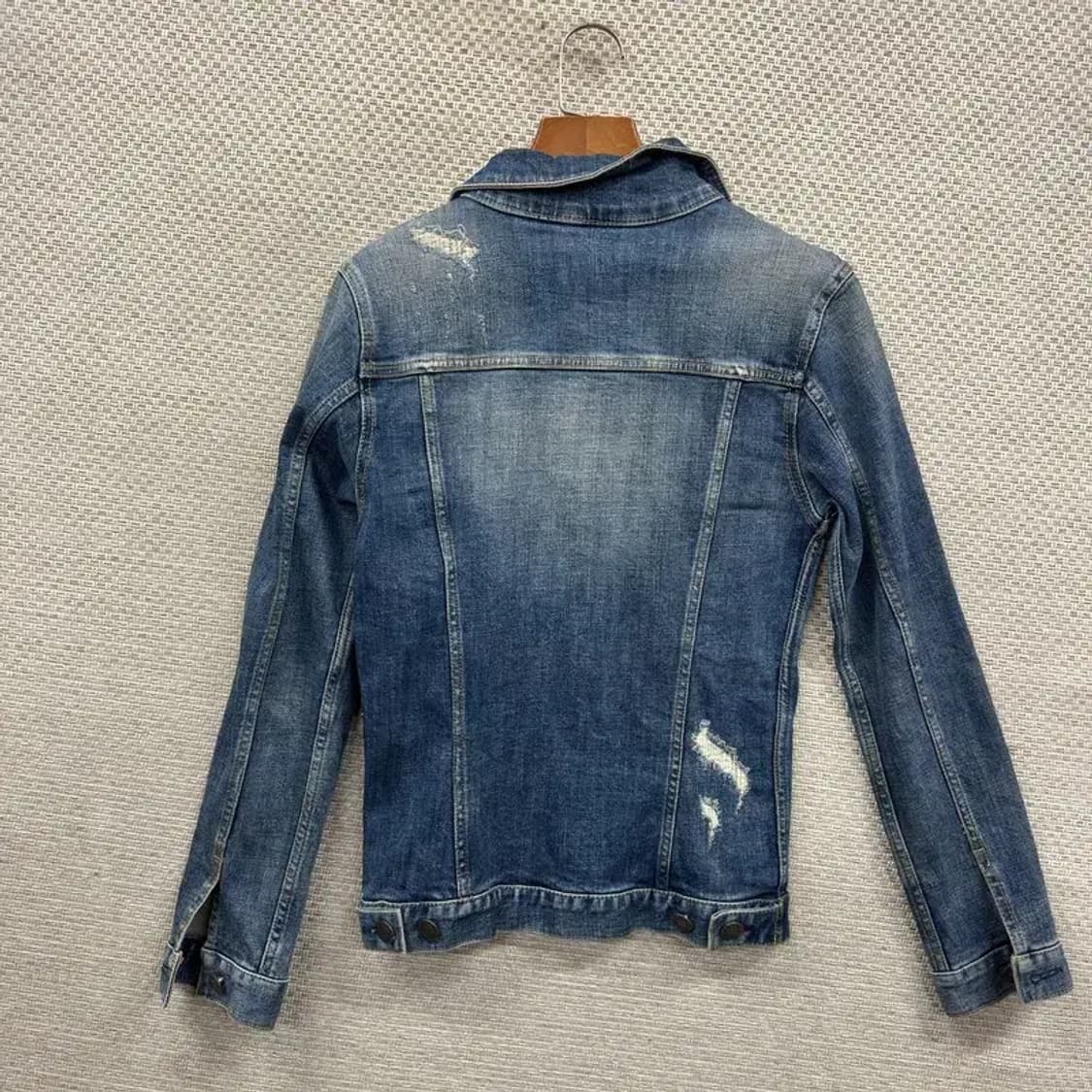 빈티지 캐주얼 디스트로이드 데님 청자켓 85 M10031 상품이미지2