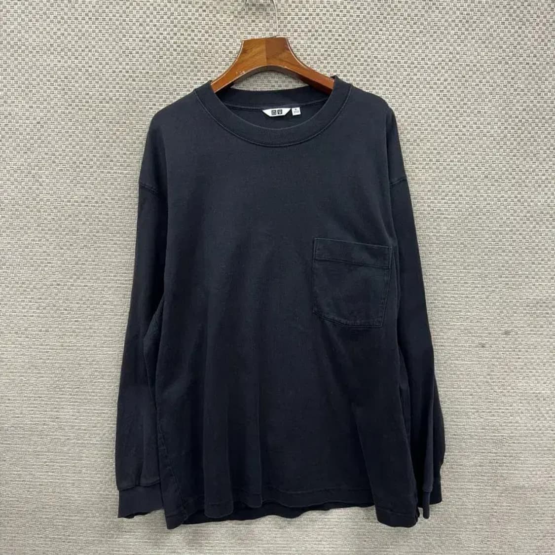 유니클로 U 르메르 캐주얼 롱슬리브 긴팔티 XL M10040 상품이미지1