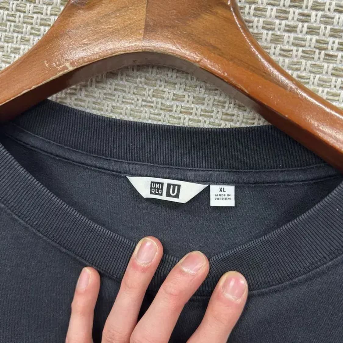 유니클로 U 르메르 캐주얼 롱슬리브 긴팔티 XL M10040 상품이미지3