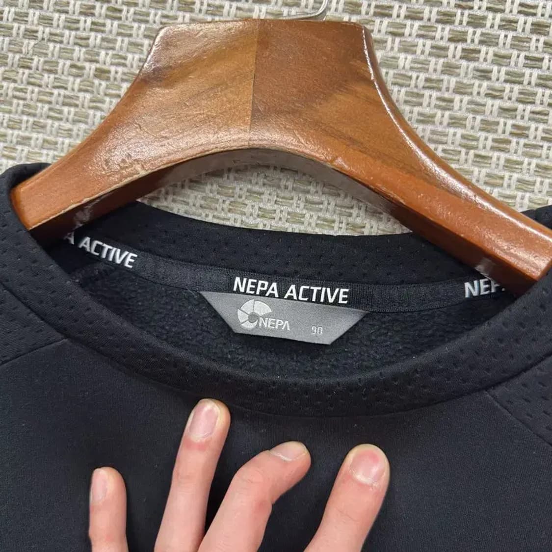 네파 아웃도어 사이드로고 약기모 긴팔티 90 M10041 상품이미지3