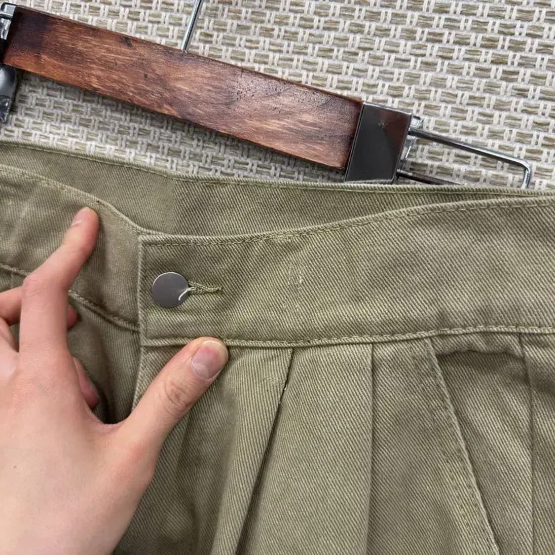 빈티지 핀턱 코튼팬츠 면바지 M M10046 상품이미지4