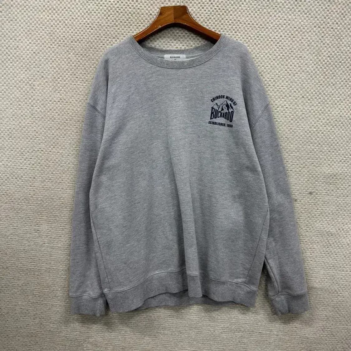 버커루 캐주얼 백프린팅 스웻셔츠 맨투맨 XL M10027 상품이미지2