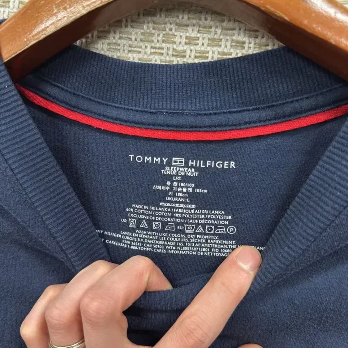 타미힐피거 캐주얼 사이드로고 스웻셔츠 맨투맨 L M10039 상품이미지3