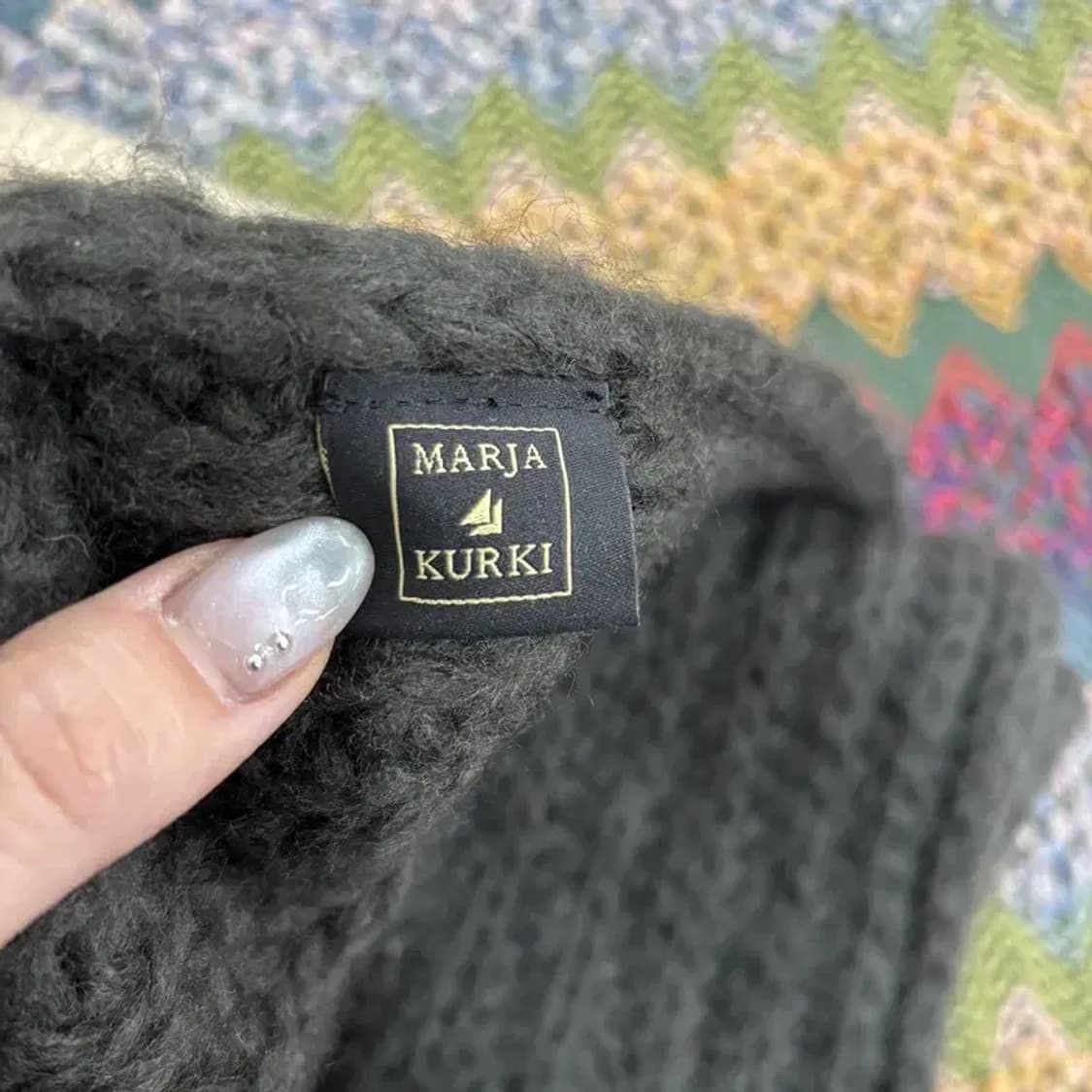 Marja Kurki 빈티지 꽈배기 배색 머플러 목도리 M10054 상품이미지2