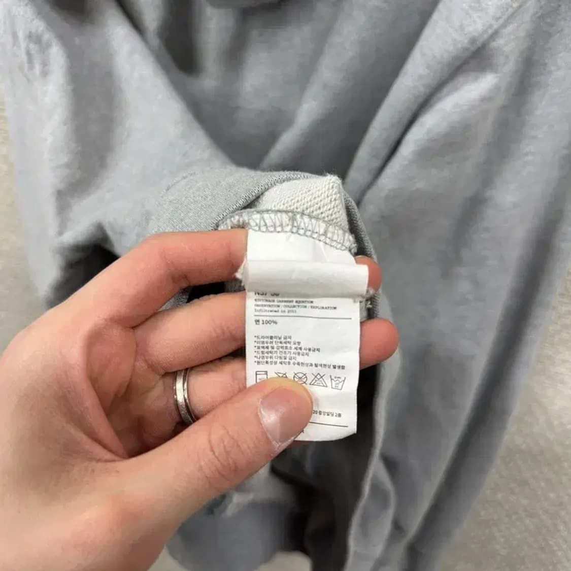 에스피오나지 캐주얼 프린팅로고 오버핏 후드티 L M10145 상품이미지4