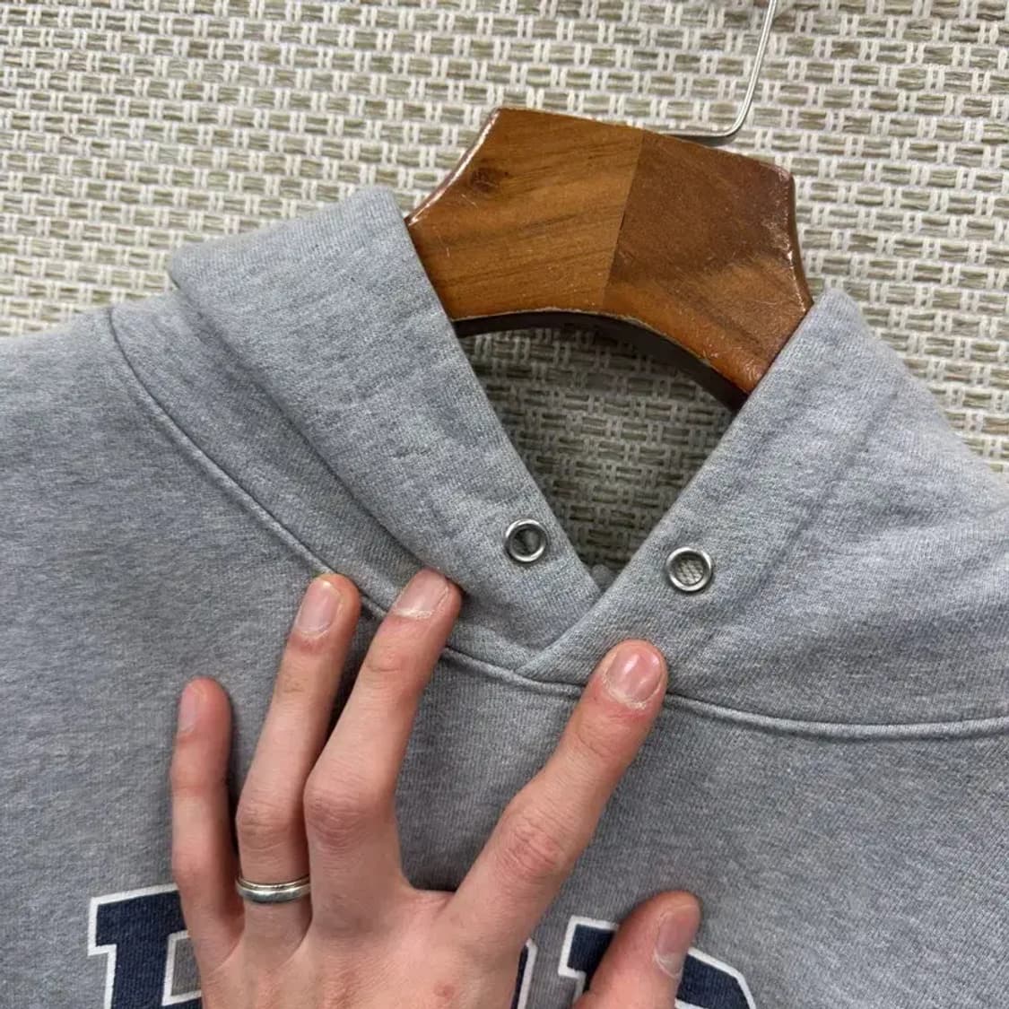 에스피오나지 캐주얼 프린팅로고 오버핏 후드티 L M10145 상품이미지5