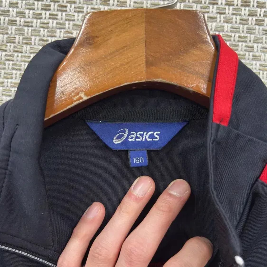 아식스 프린팅로고 캐주얼 져지 집업 160 M10146 상품이미지3