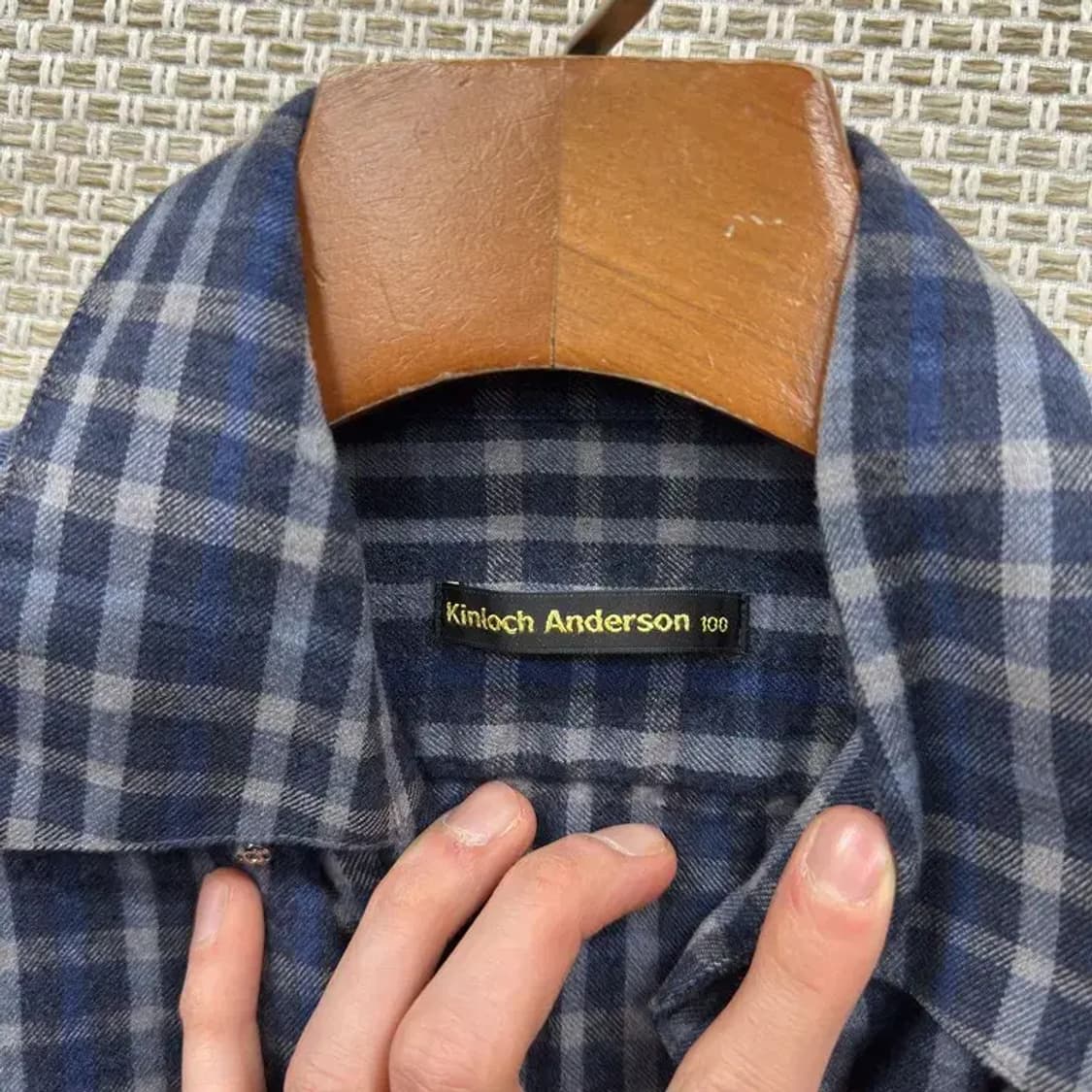 킨록 앤더슨 캐주얼 울 체크 셔츠 100 M10161 상품이미지3