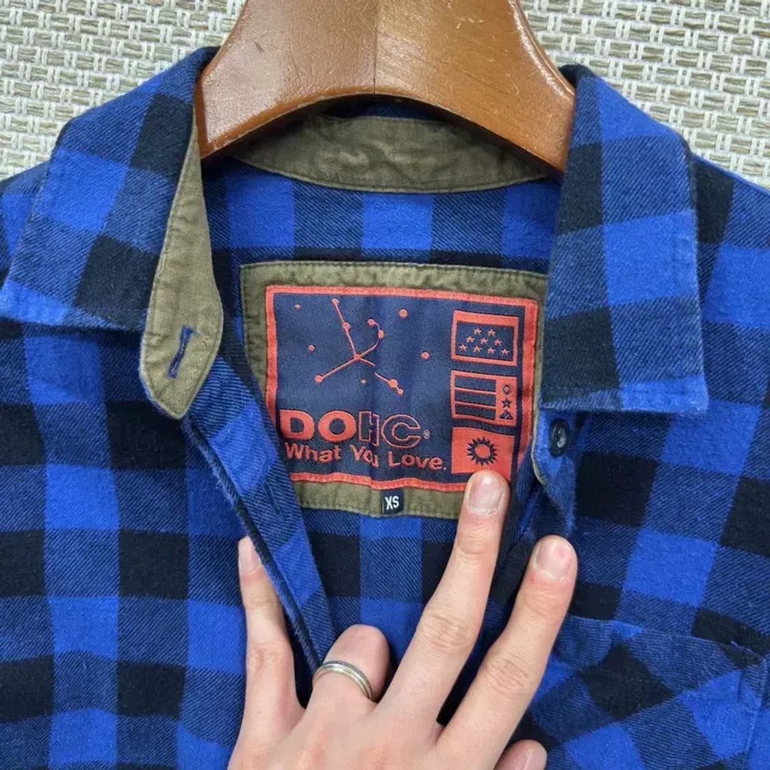 DOHC 캐주얼 체크 포켓 셔츠 XS M10162 상품이미지3