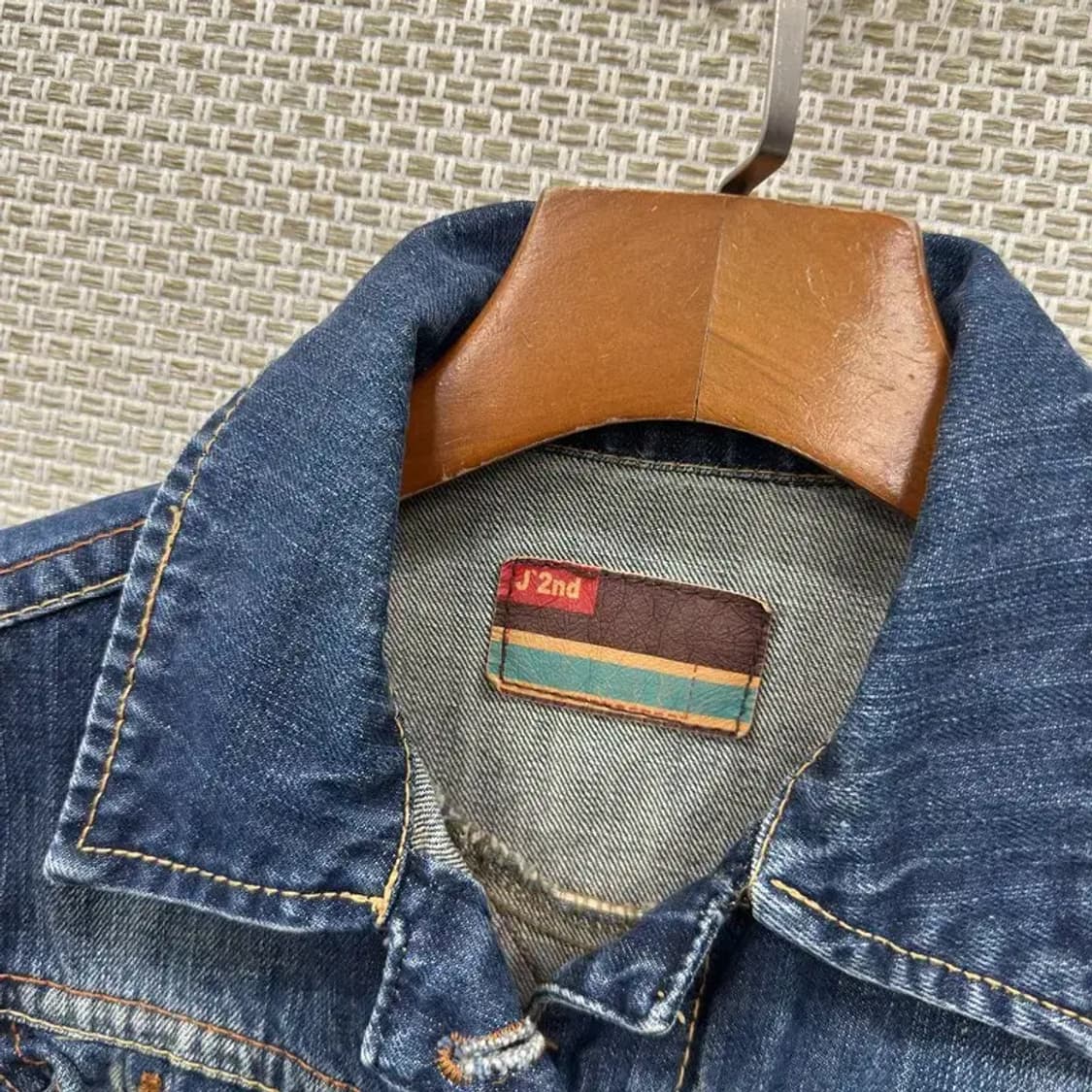 빈티지 워싱 투포켓 크롭 데님 자켓 85 M10164 상품이미지3