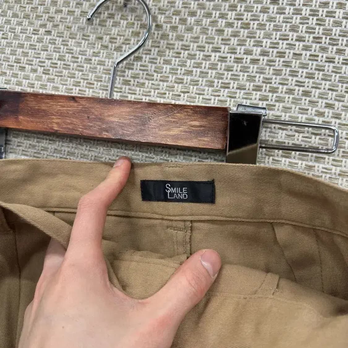 빈티지 베이지 데님 치마 롱 스커트 32인치 M10167 상품이미지3