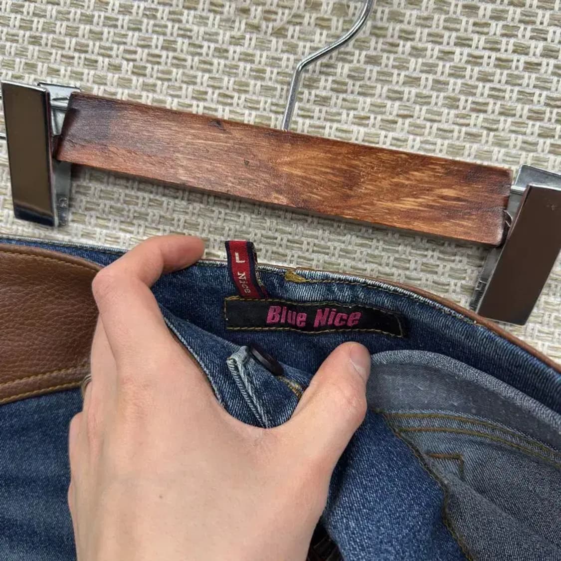 빈티지 워싱 데님 치마 미니스커트 L M10168 상품이미지3