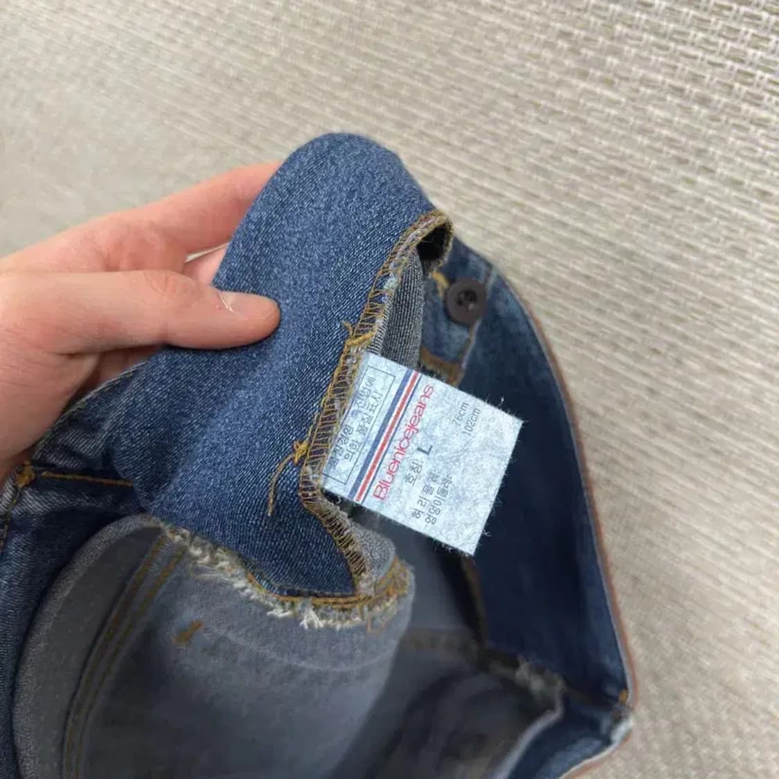 빈티지 워싱 데님 치마 미니스커트 L M10168 상품이미지4