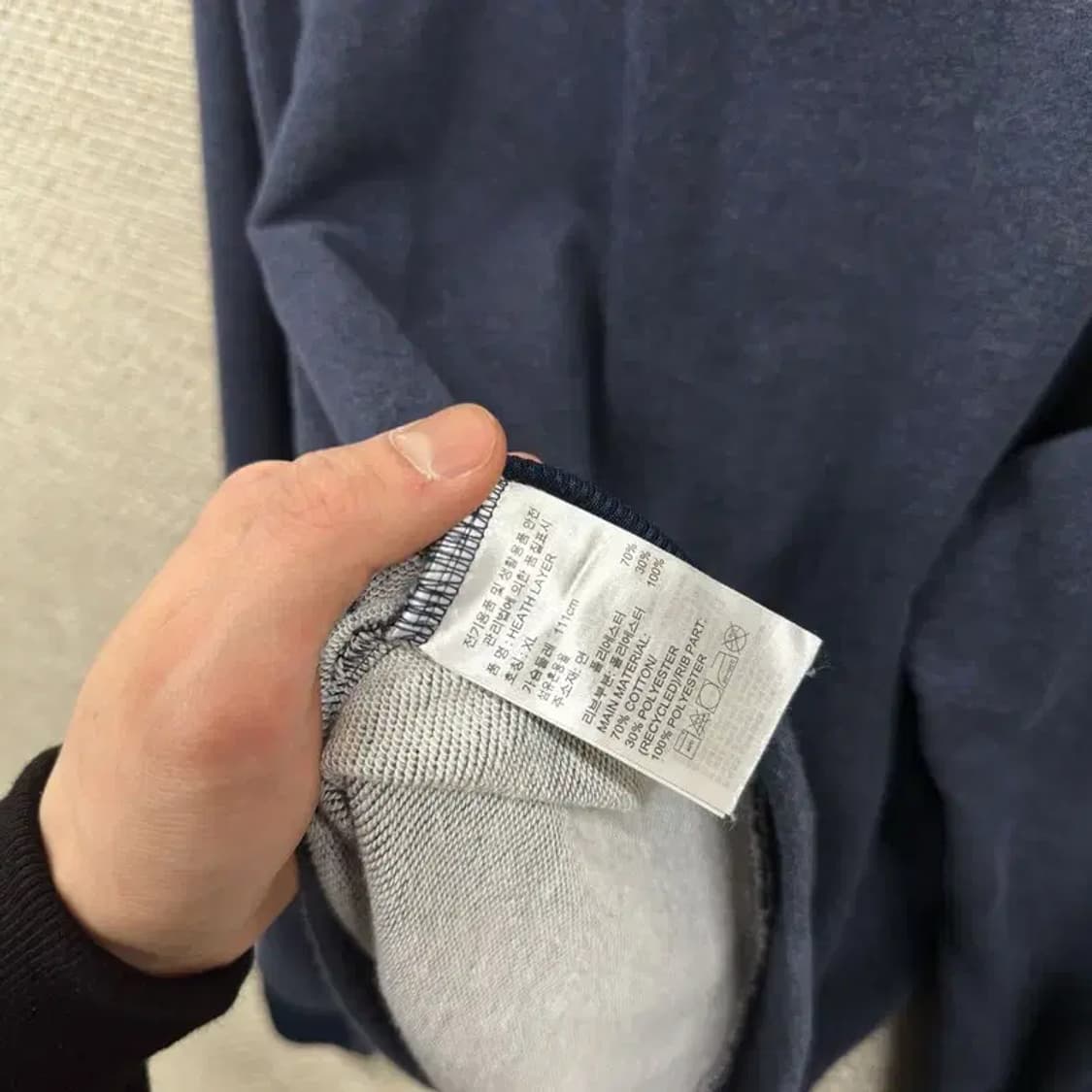 아디다스 캐주얼 반집업 맨투맨 XL M10160 상품이미지4