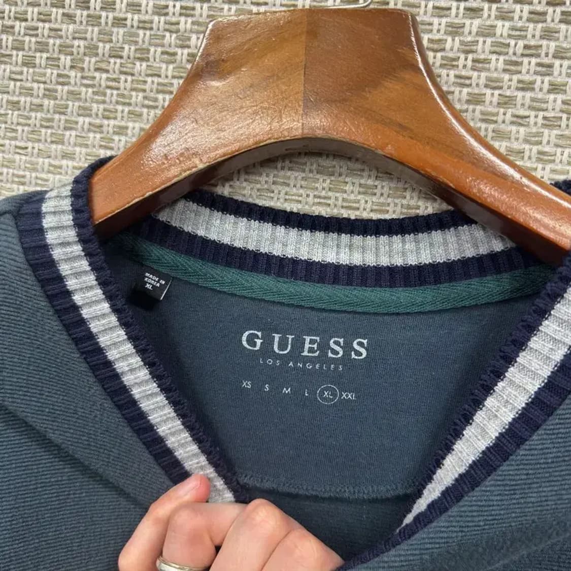 게스 캐주얼 사이드로고 스웻셔츠 맨투맨 XL M10388 상품이미지3