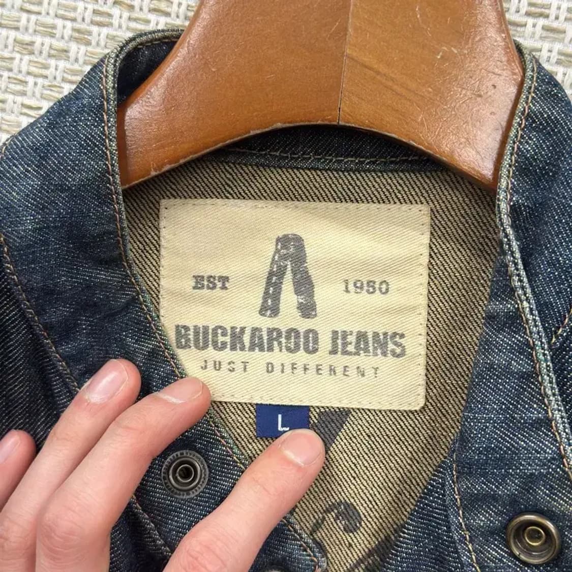 버커루 캐주얼 올드스쿨 데님 청자켓 L M10390 상품이미지3