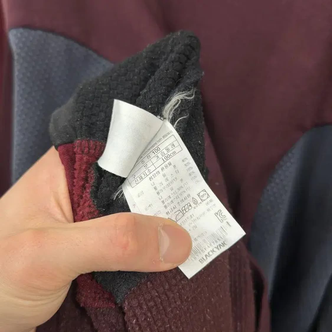 블랙야크 아웃도어 자수로고 반집업 긴팔티 100 M10407 상품이미지4