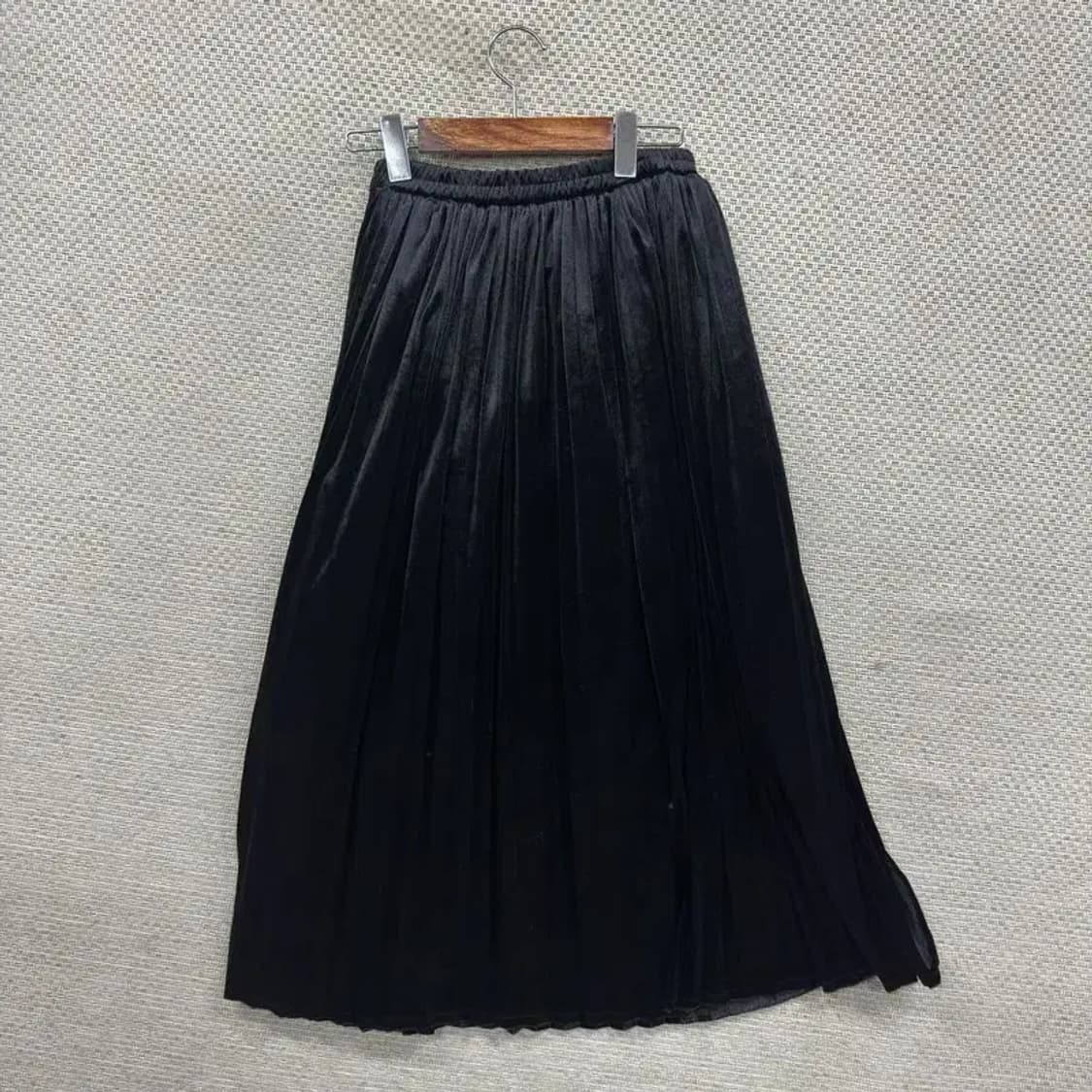 빈티지 벨벳 플리츠 스커트 F M10411 상품이미지2