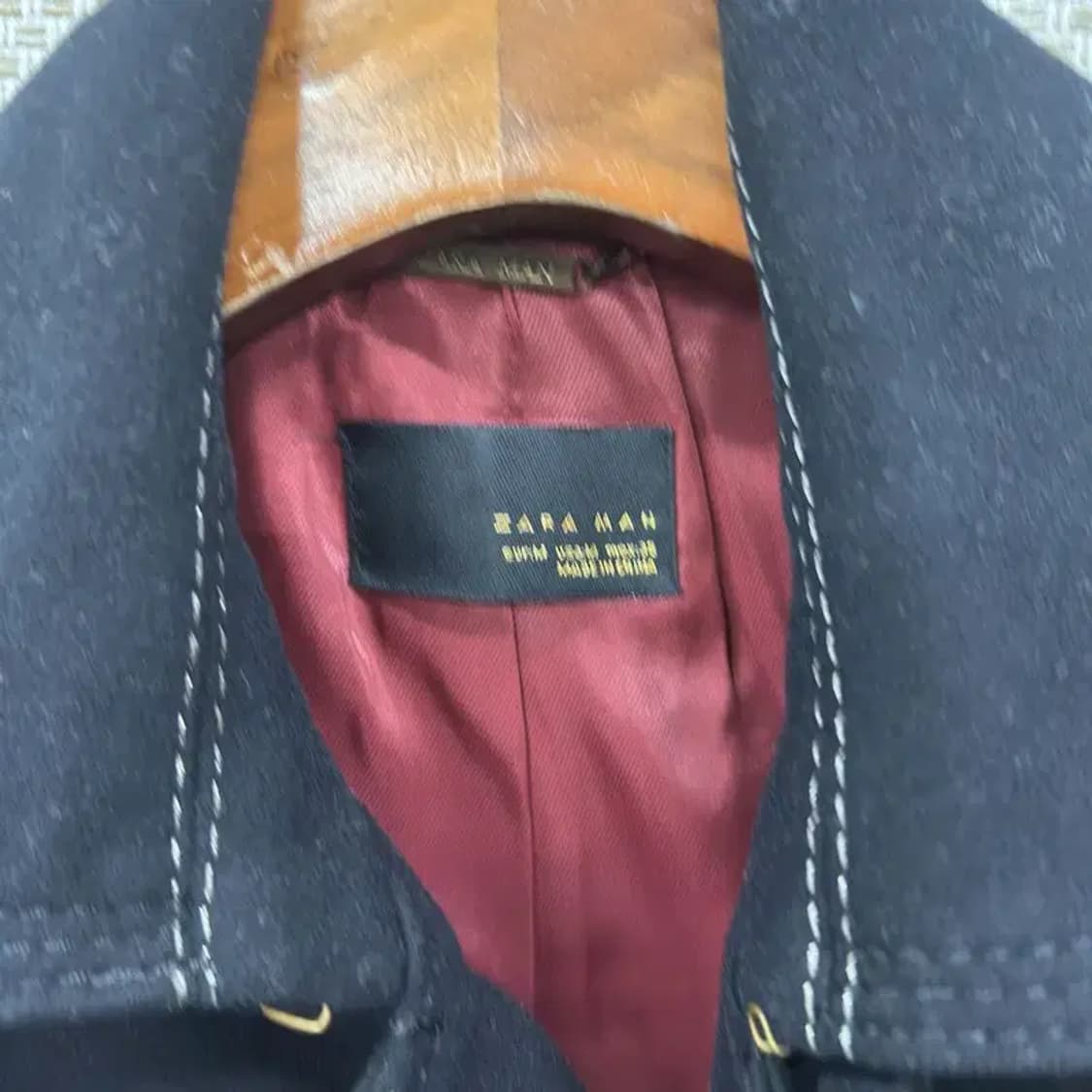 자라 ZARA 캐주얼 더블버튼 울 피코트 M M10387 상품이미지3