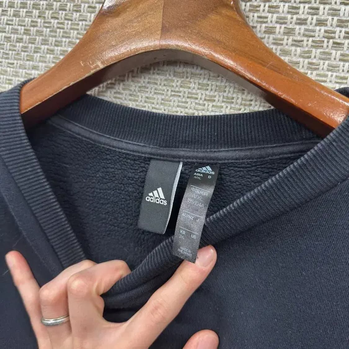 아디다스 캐주얼 사이드로고 약기모 스웻셔츠 맨투맨 2XL M10408 상품이미지3