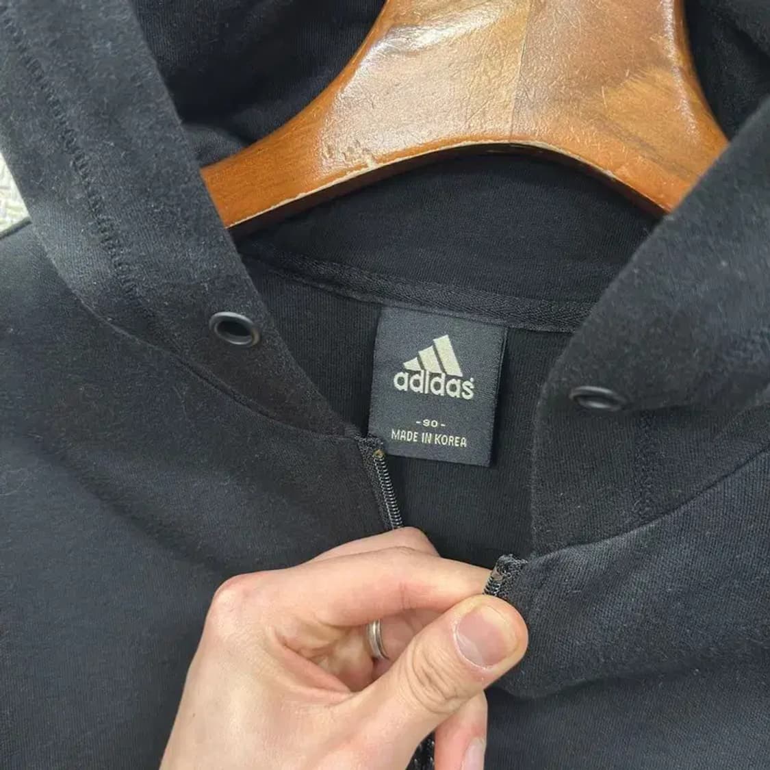 아디다스 캐주얼 삼선로고 후드집업 90 M10401 상품이미지3