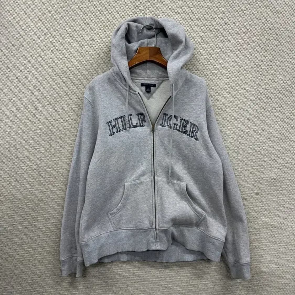 타미힐피거 캐주얼 빅로고 약기모 후드집업 XL M10268 상품이미지1