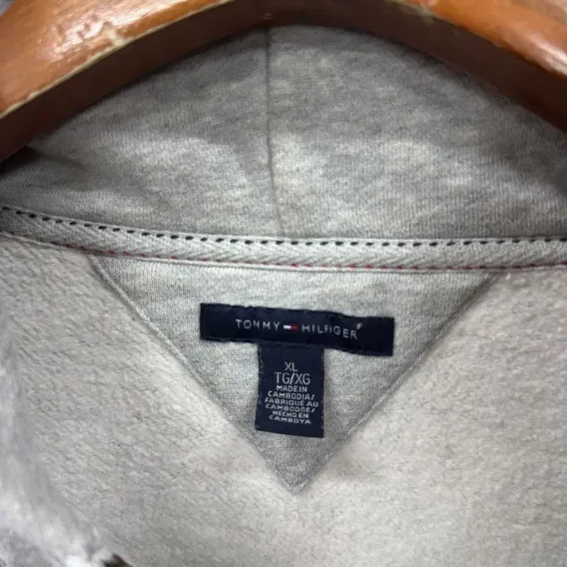 타미힐피거 캐주얼 빅로고 약기모 후드집업 XL M10268 상품이미지3