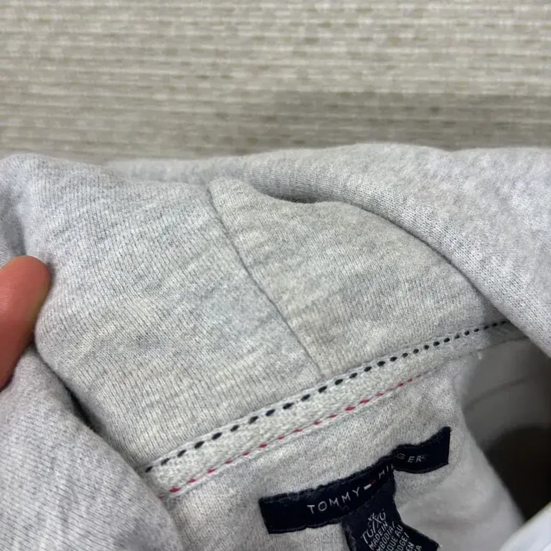 타미힐피거 캐주얼 빅로고 약기모 후드집업 XL M10268 상품이미지7