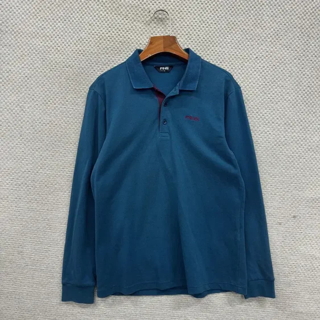 PING 골프 캐주얼 사이드로고 긴팔카라티 95 M10272 상품이미지1