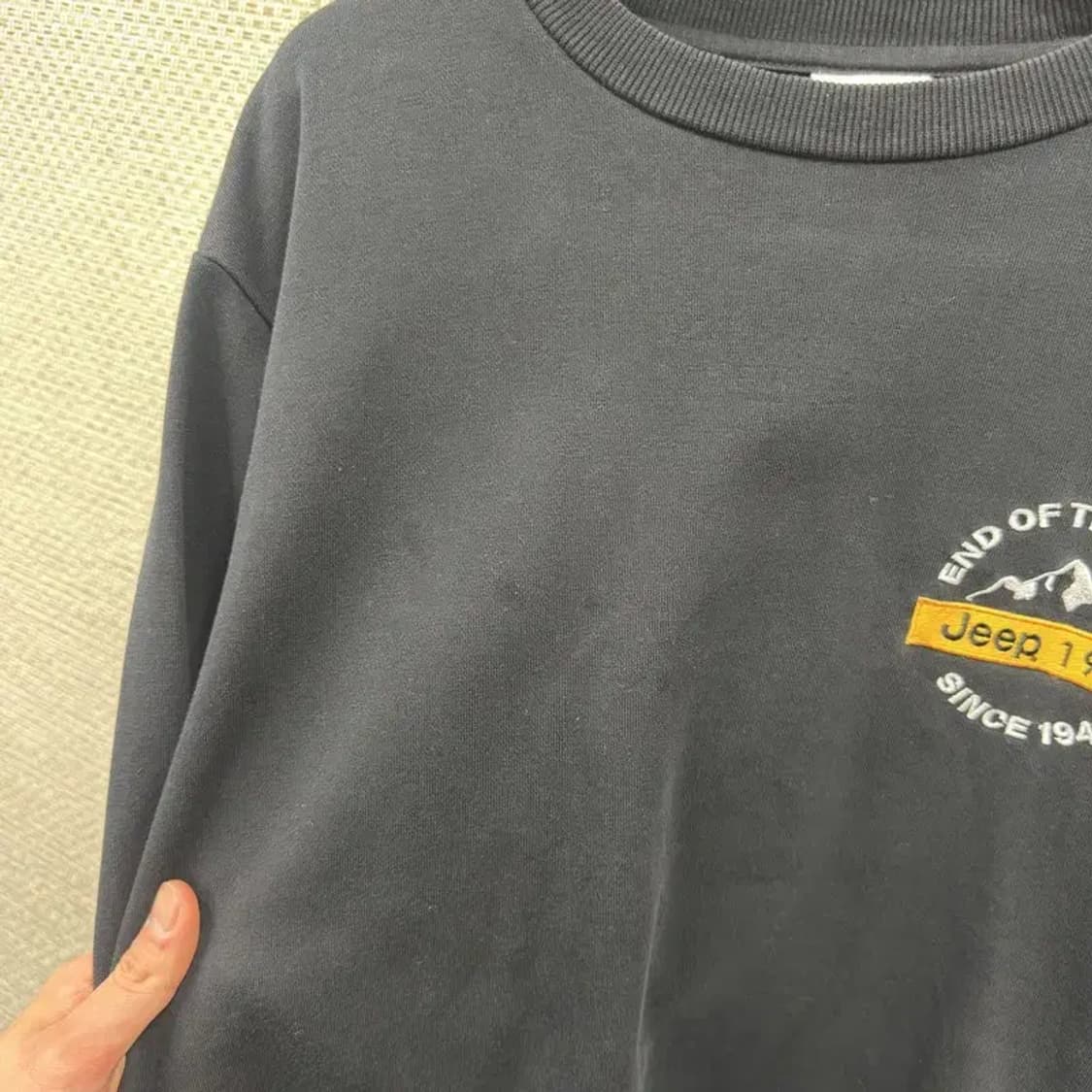 지프 JEEP 캐주얼 사이드로고 스웻셔츠 맨투맨 XL M10274 상품이미지5