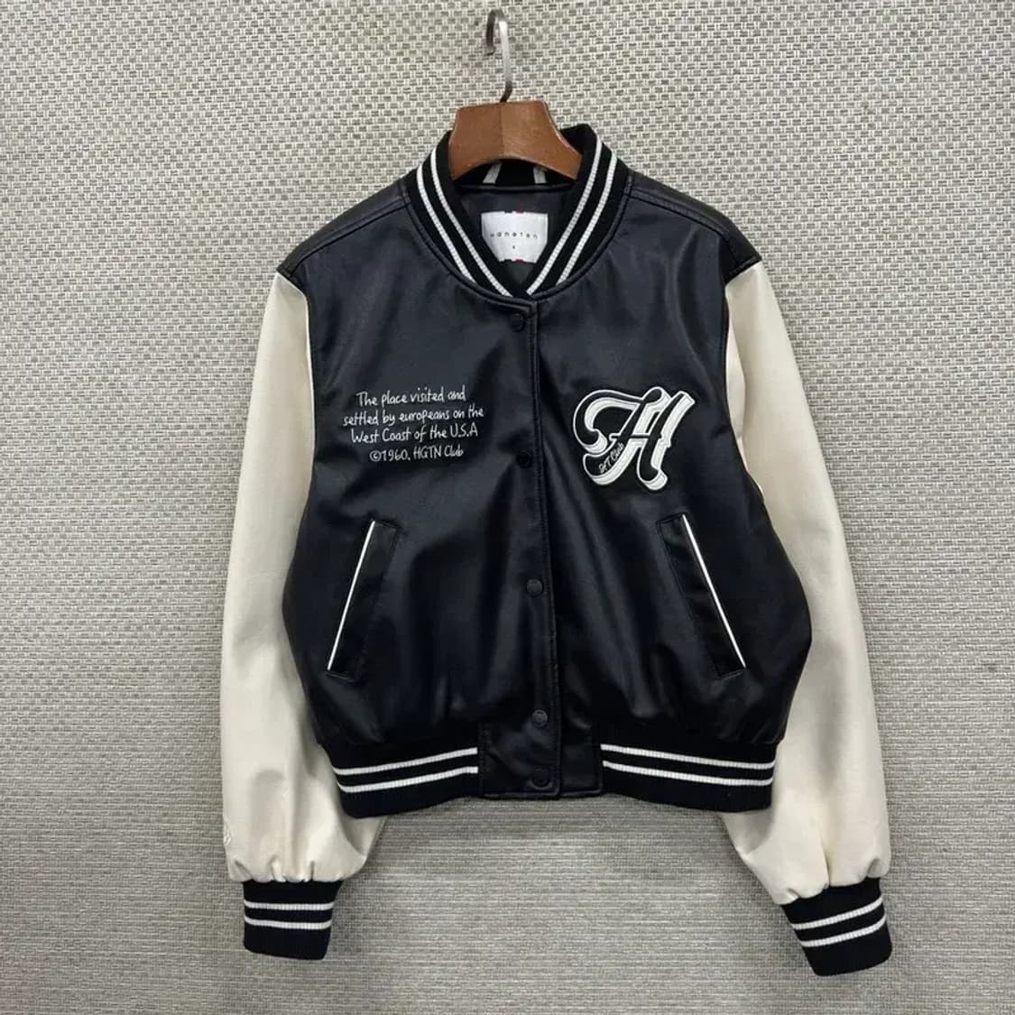 행텐 캐주얼 숏 바시티자켓 야구잠바 S M10507 상품이미지1