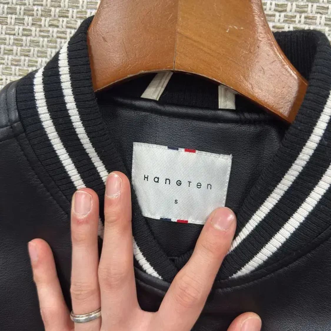 행텐 캐주얼 숏 바시티자켓 야구잠바 S M10507 상품이미지3