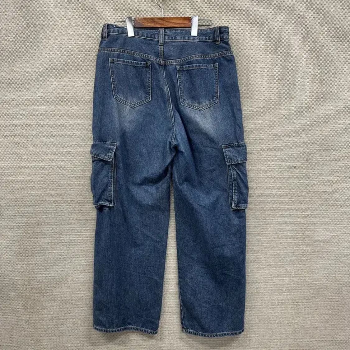 빈티지 Y2K 올드스쿨 카고 데님 청바지 L M10529 상품이미지2