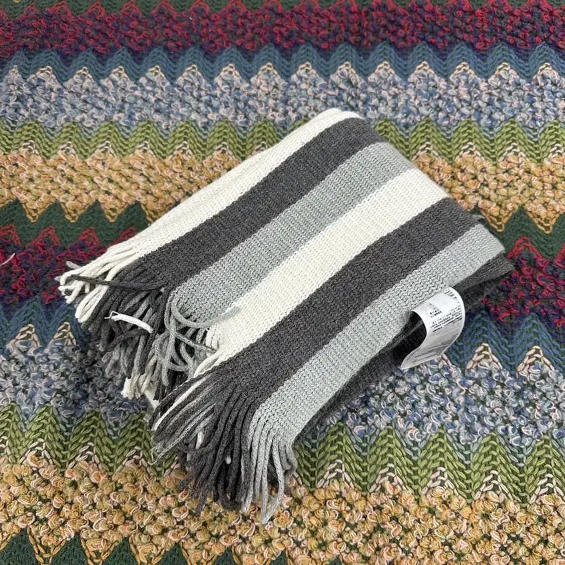 유니클로 캐주얼 스트라이프 머플러 목도리 M10530 상품이미지1