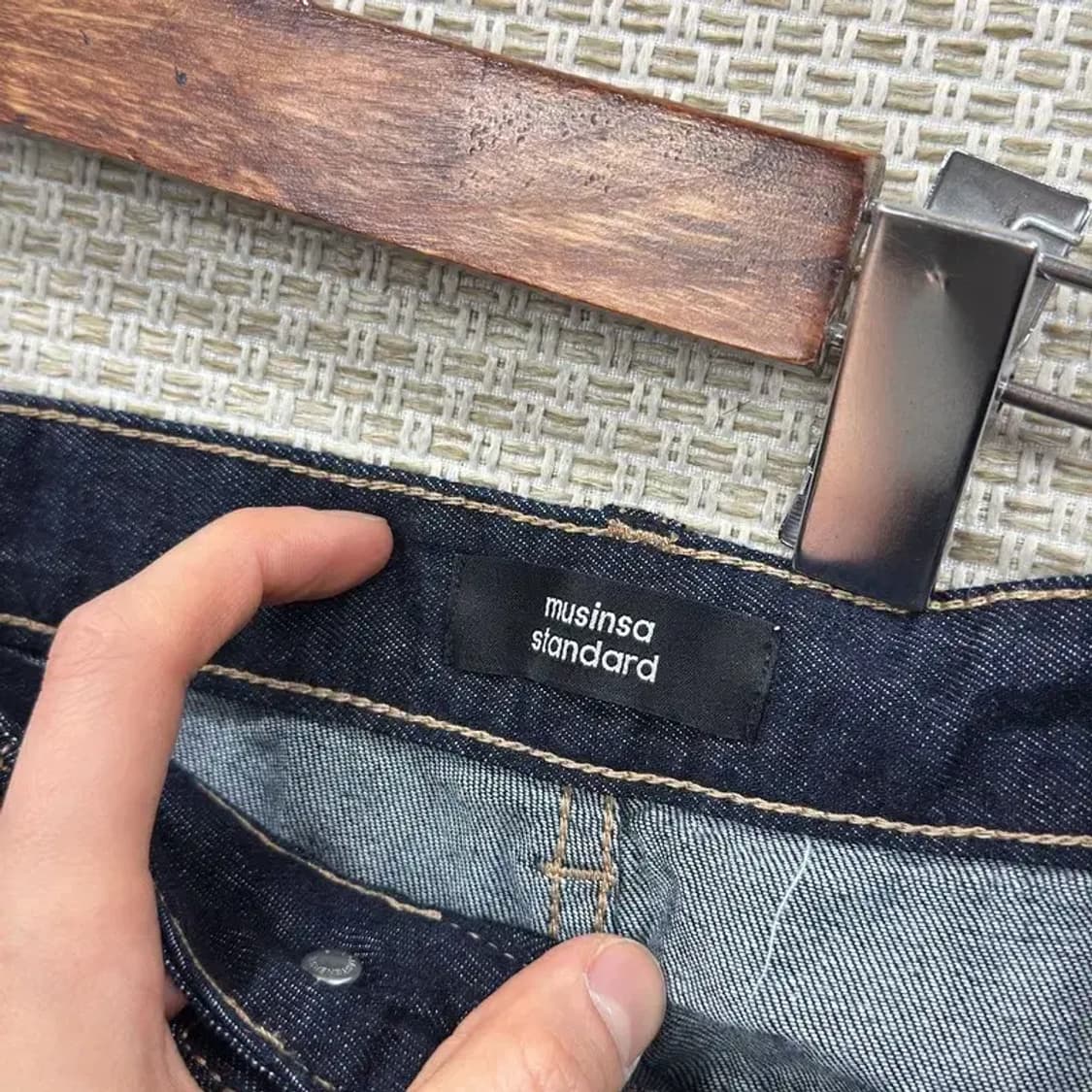 무신사스탠다드 캐주얼 일자핏 데님 청바지 26인치 M10528 상품이미지3