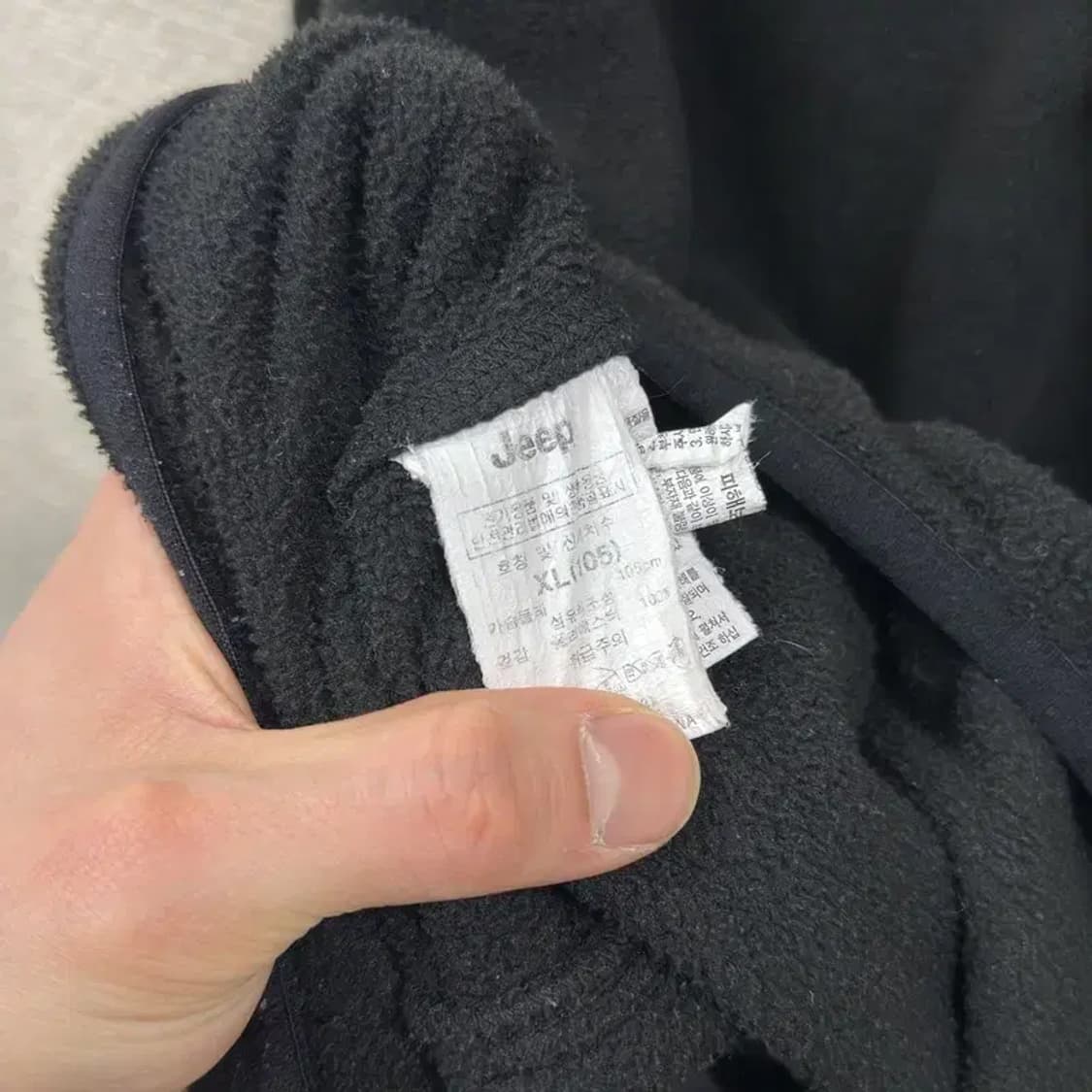 지프 JEEP 캐주얼 사이드로고 플리스 후리스 XL M10521 상품이미지4