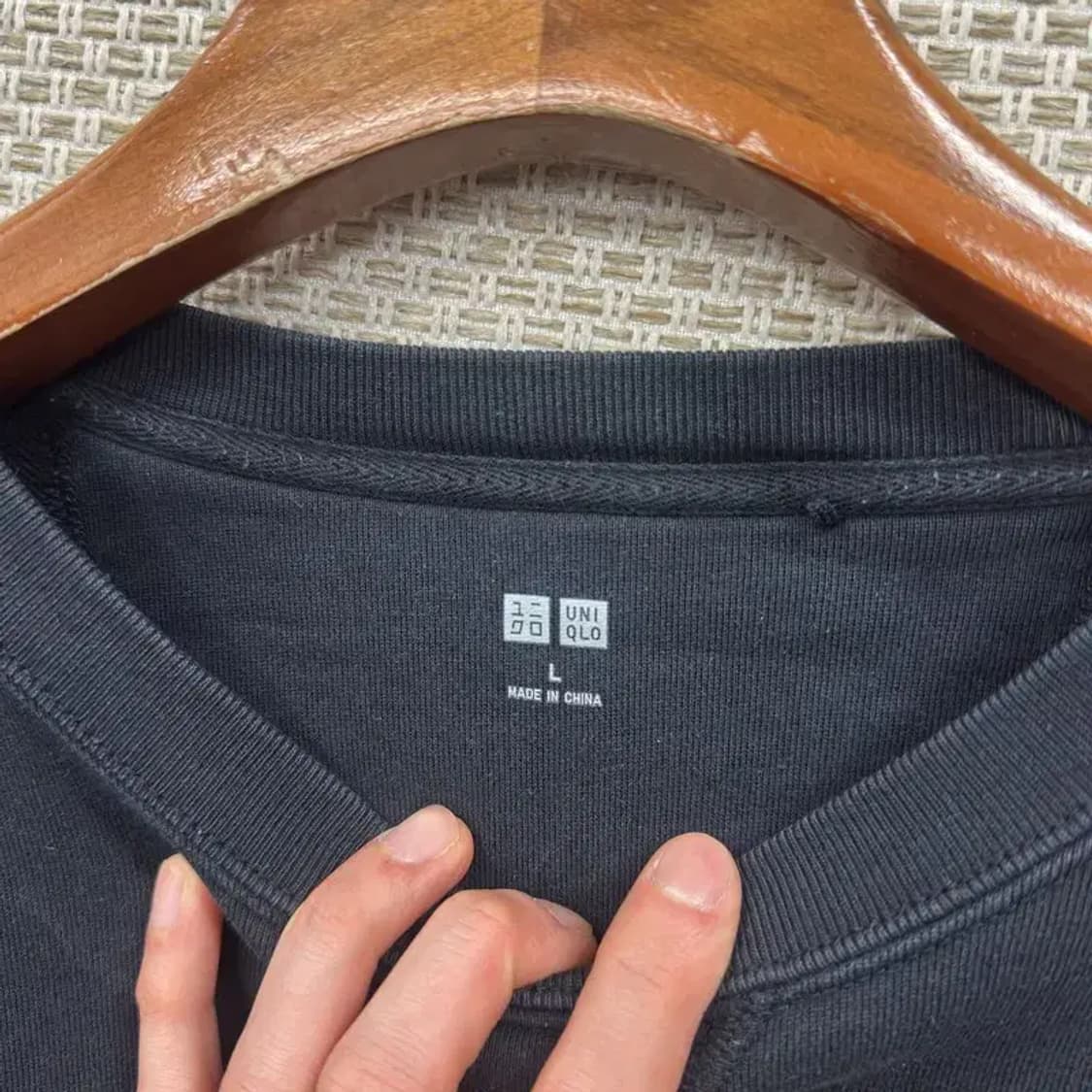 유니클로 캐주얼 무지 스웻셔츠 맨투맨 L M10289 상품이미지3