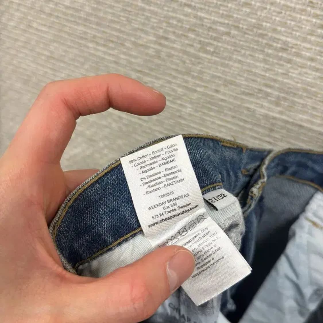 CHEAP MONDAY 빈티지 캐주얼 데님 청바지 27인치 M10294 상품이미지5