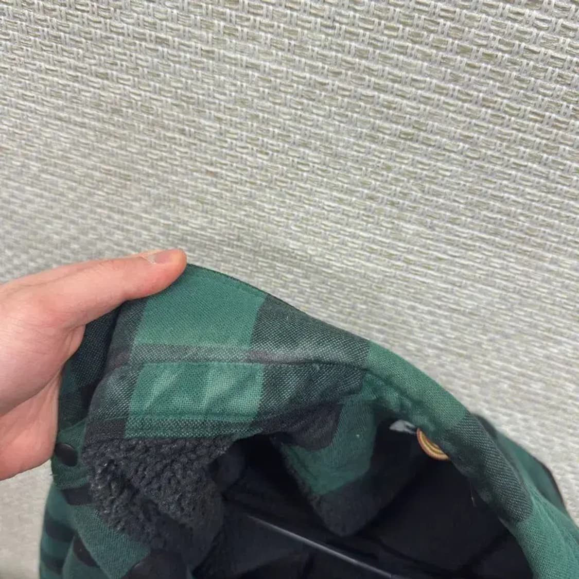 팀버랜드 빈티지 양털안감 체크 셔츠 자켓 L M10634 상품이미지6