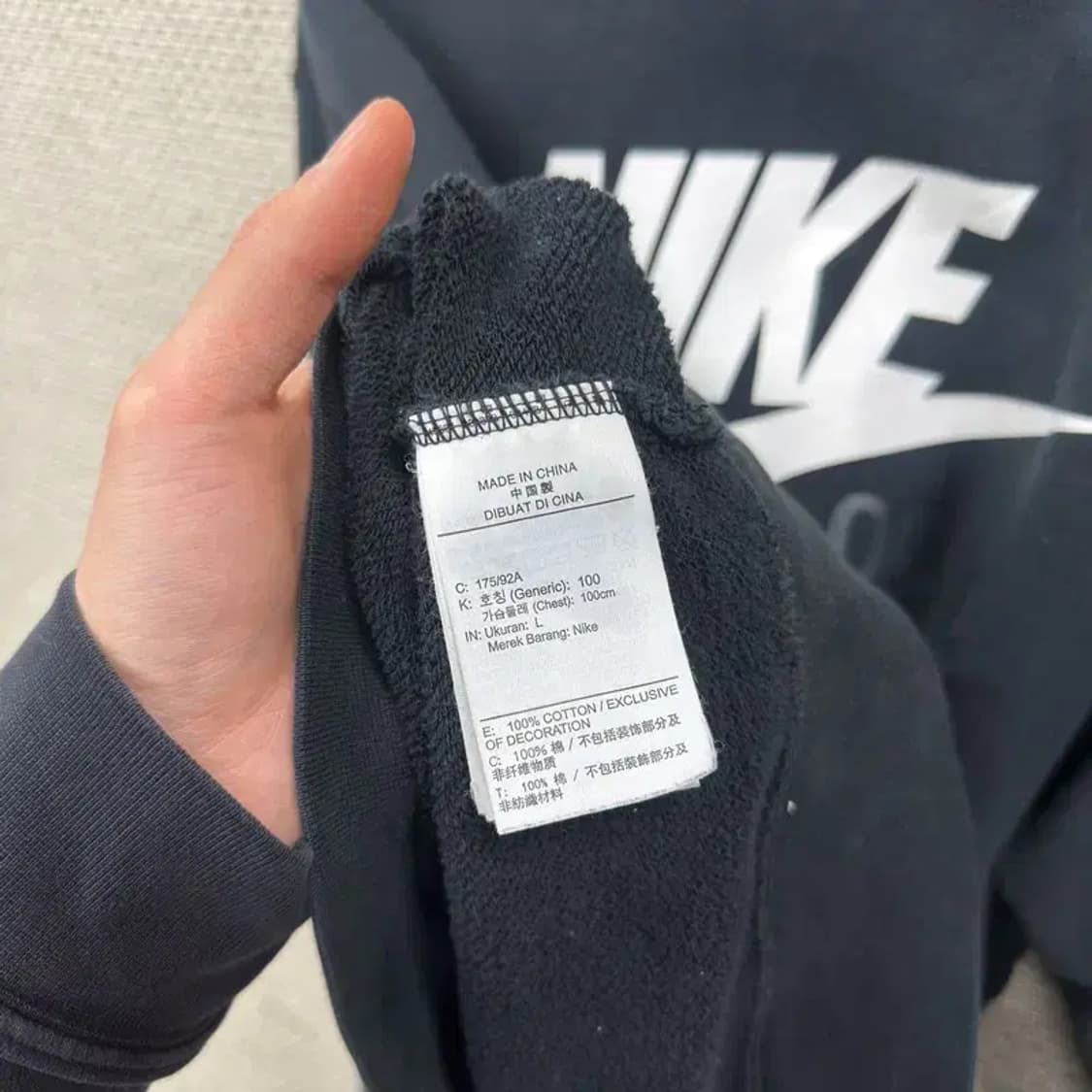 나이키 캐주얼 백로고 스웻셔츠 맨투맨 L M10641 상품이미지4