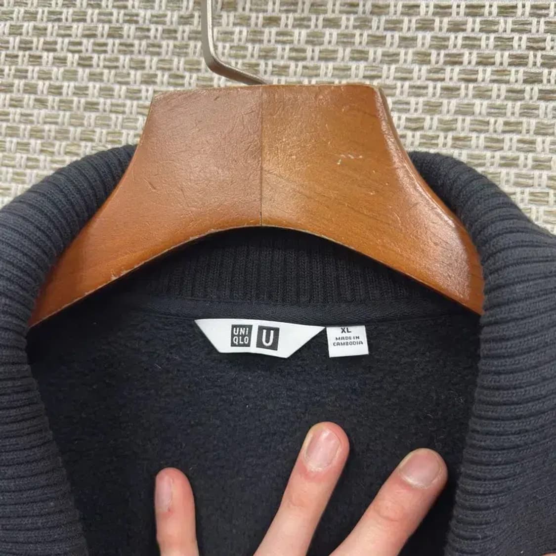 유니클로 U 르메르 캐주얼 약기모 집업 XL M10746 상품이미지3