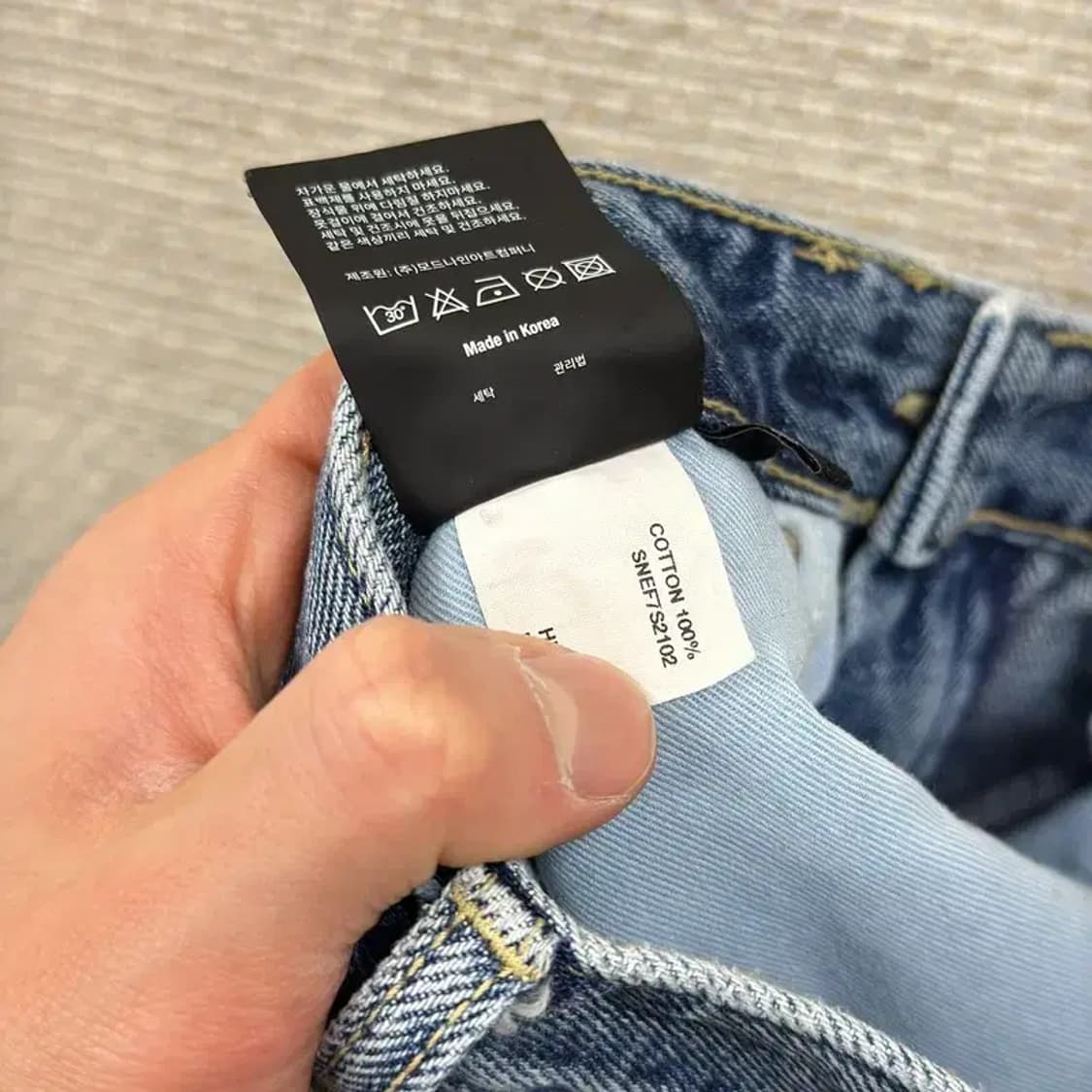 모드나인 캐주얼 데님 청바지 30인치 M10767 상품이미지5