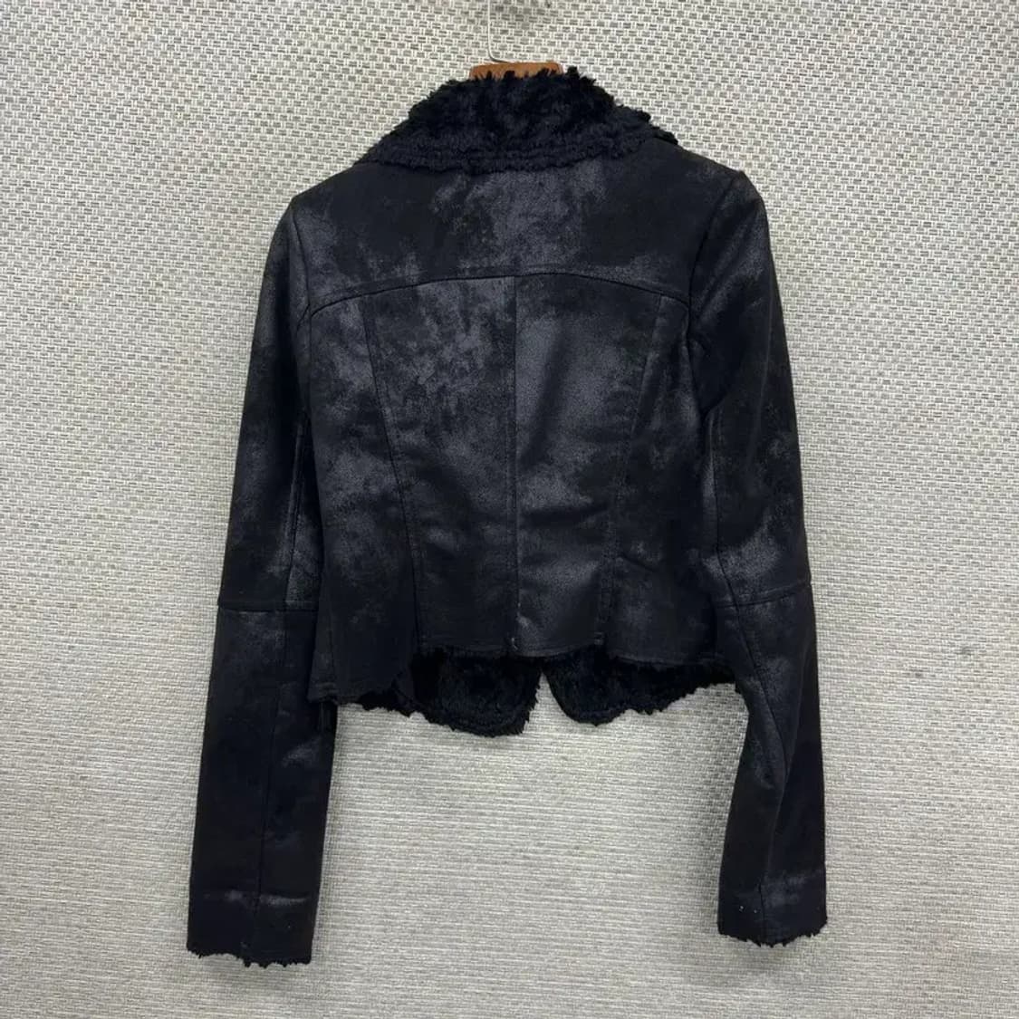 빈티지 Y2K 갸루 크롭 무스탕 자켓 S M10761 상품이미지2