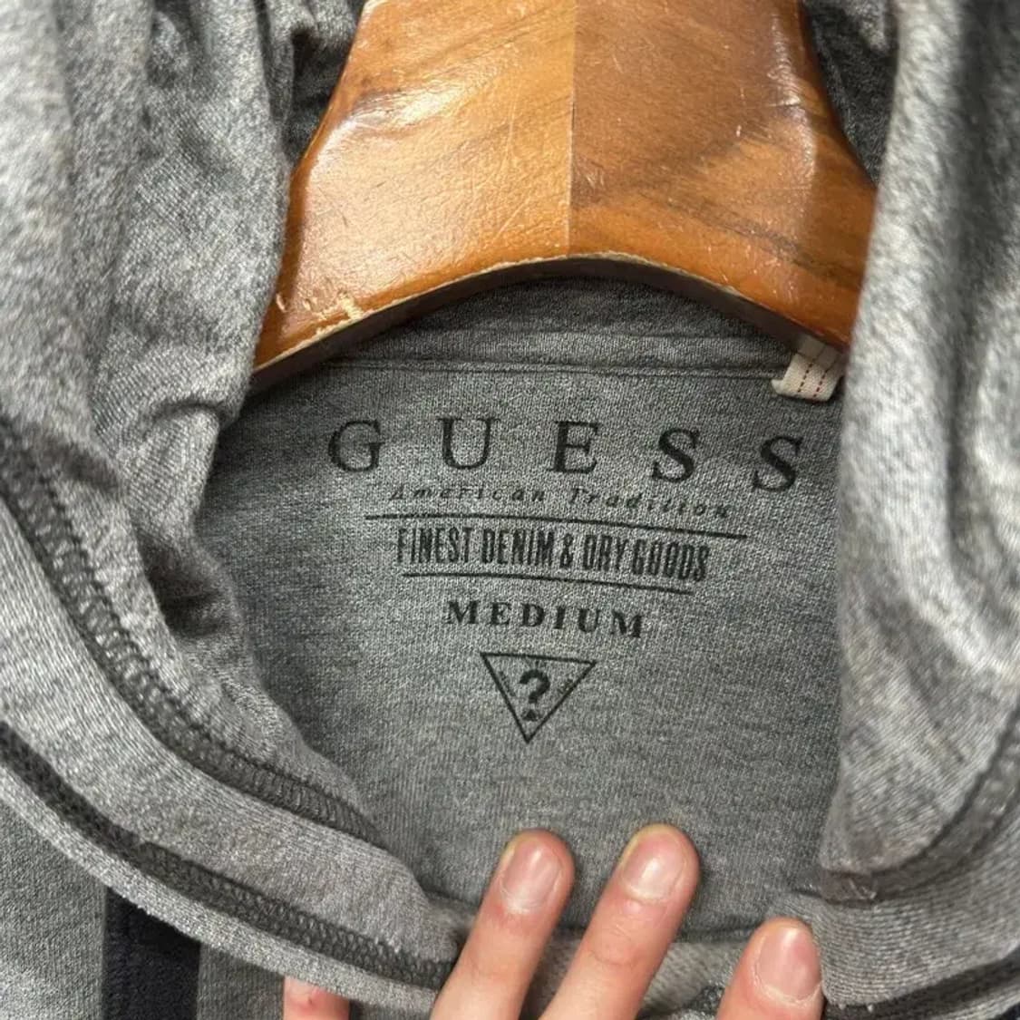 게스 캐주얼 사이드로고 후드집업 M M10757 상품이미지3