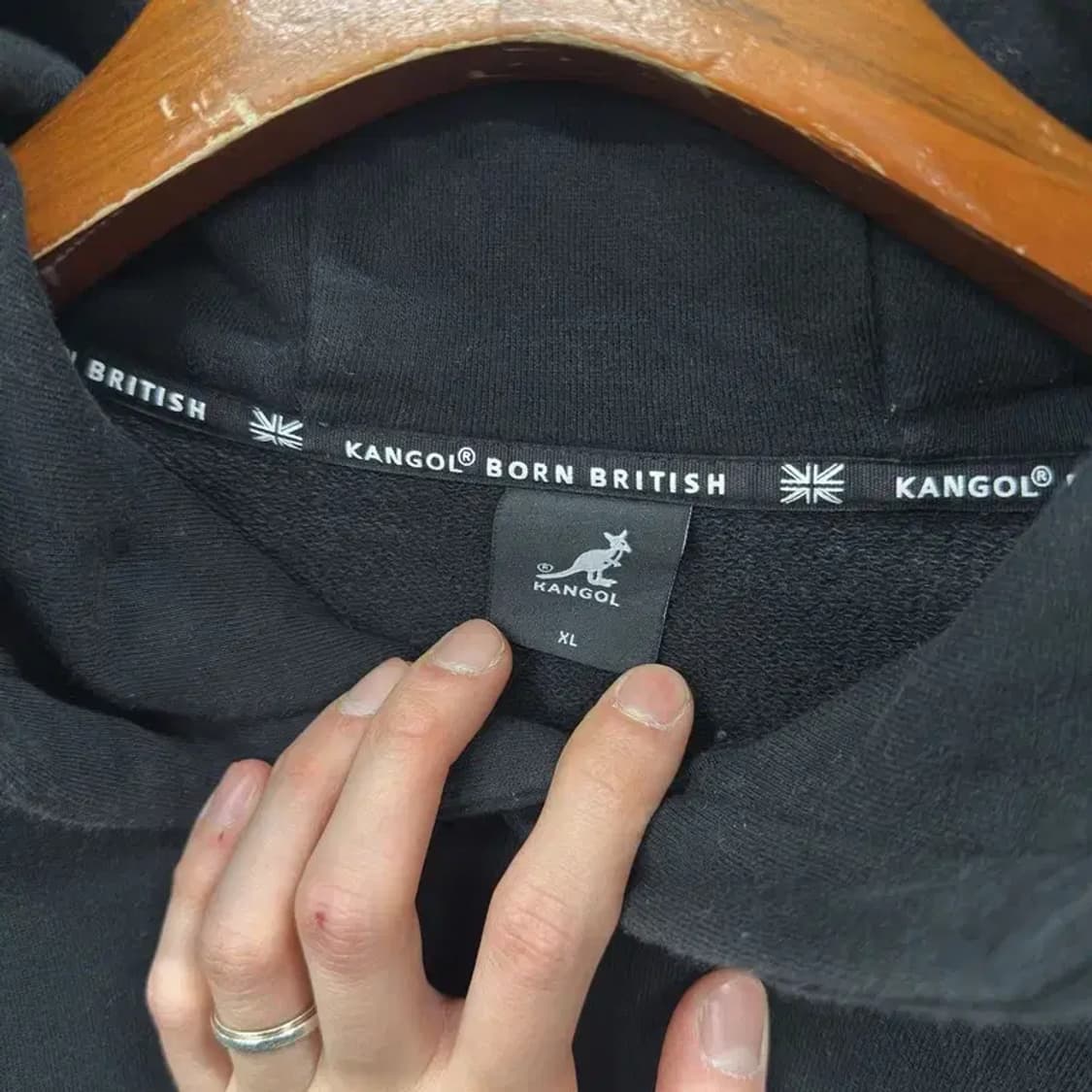 캉골 캐주얼 빅로고 후드티 XL M10751 상품이미지3